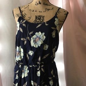 Blue romper floral